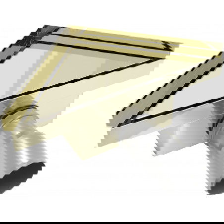 Mexen Flat-T M13 grille de sol triangulaire 20 x 20 cm, doré - 1510320