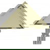 Mexen Flat drain de sol triangulaire 20 x 20 cm, doré - 1510320