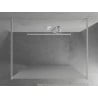 Mexen Kioto paroi de douche autoportante 120 x 200 cm, dépoli 8 mm, blanc - 800-120-002-20-30