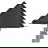 Mexen Flat bonde de sol triangulaire 20 x 20 cm, noir - 1710320