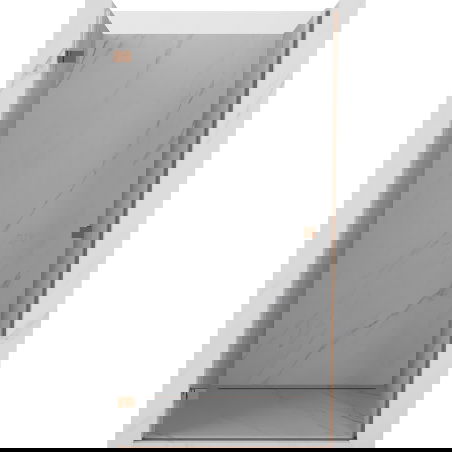 Mexen Lunar-B porte de douche pivotante gauche 95 cm, transparent, or rose - 832-095-000-60-00-L