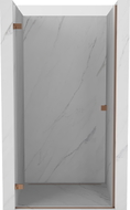 Mexen Lunar-B porte de douche pivotante gauche 95 cm, transparent, or rose - 832-095-000-60-00-L