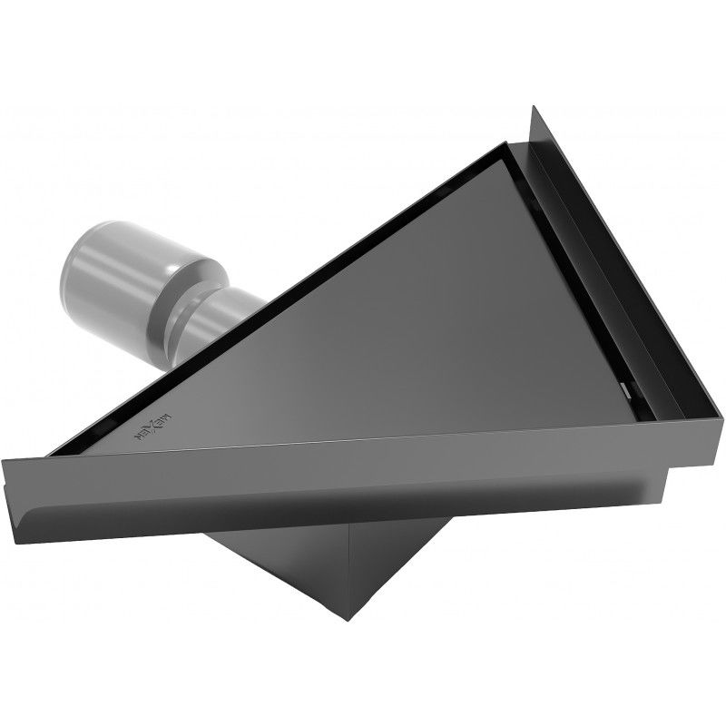Mexen Flat-T M13 siphon de sol triangulaire 20 x 20 cm, noir - 1710320