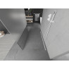 Mexen Kioto paroi de douche autonome 100 x 200 cm, transparent/givré 8 mm, blanche - 800-100-002-20-35