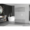 Mexen Kioto paroi de douche autonome 100 x 200 cm, transparent/givré 8 mm, blanche - 800-100-002-20-35