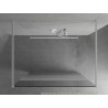 Mexen Kioto paroi de douche autonome 100 x 200 cm, transparent/givré 8 mm, blanche - 800-100-002-20-35