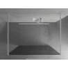 Mexen Kioto cloison de douche autoportante 100 x 200 cm, graphite 8 mm, blanc - 800-100-002-20-40