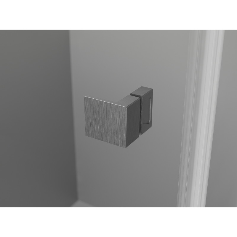 Mexen Lunar-B porte de douche pivotante gauche 60 cm, transparent, gris canon brossé - 832-060-000-66-00-L