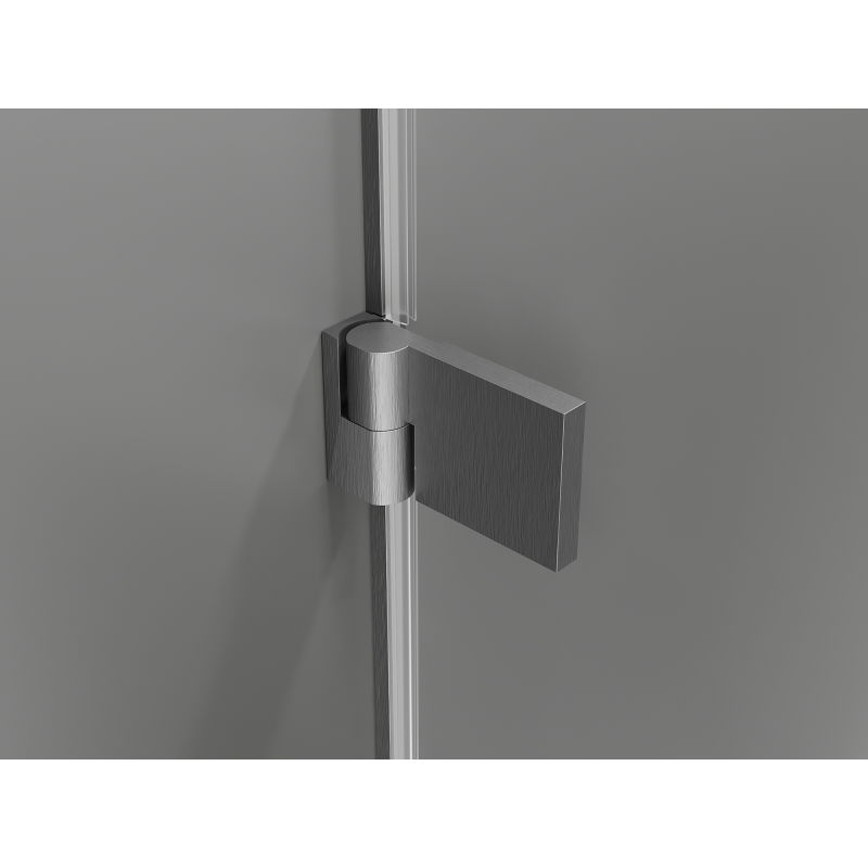 Mexen Lunar-B porte de douche pivotante gauche 80 cm, transparent, gris canon brossé - 832-080-000-66-00-L
