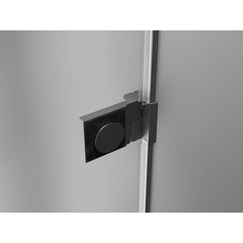 Mexen Lunar-B porte de douche pivotante gauche 90 cm, transparent, gris canon brossé - 832-090-000-66-00-L
