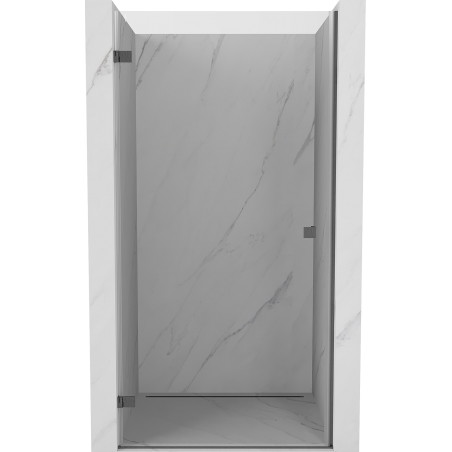 Mexen Lunar-B porte de douche pivotante gauche 100 cm, transparent, gris canon brossé - 832-100-000-66-00-L
