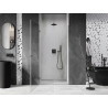 Mexen Lunar-B porte de douche pivotante gauche 100 cm, transparent, gris canon brossé - 832-100-000-66-00-L
