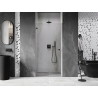 Mexen Lunar-B porte de douche pivotante gauche 100 cm, transparent, gris canon brossé - 832-100-000-66-00-L