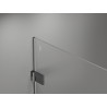 Mexen Lunar-B porte de douche pivotante gauche 100 cm, transparent, gris canon brossé - 832-100-000-66-00-L