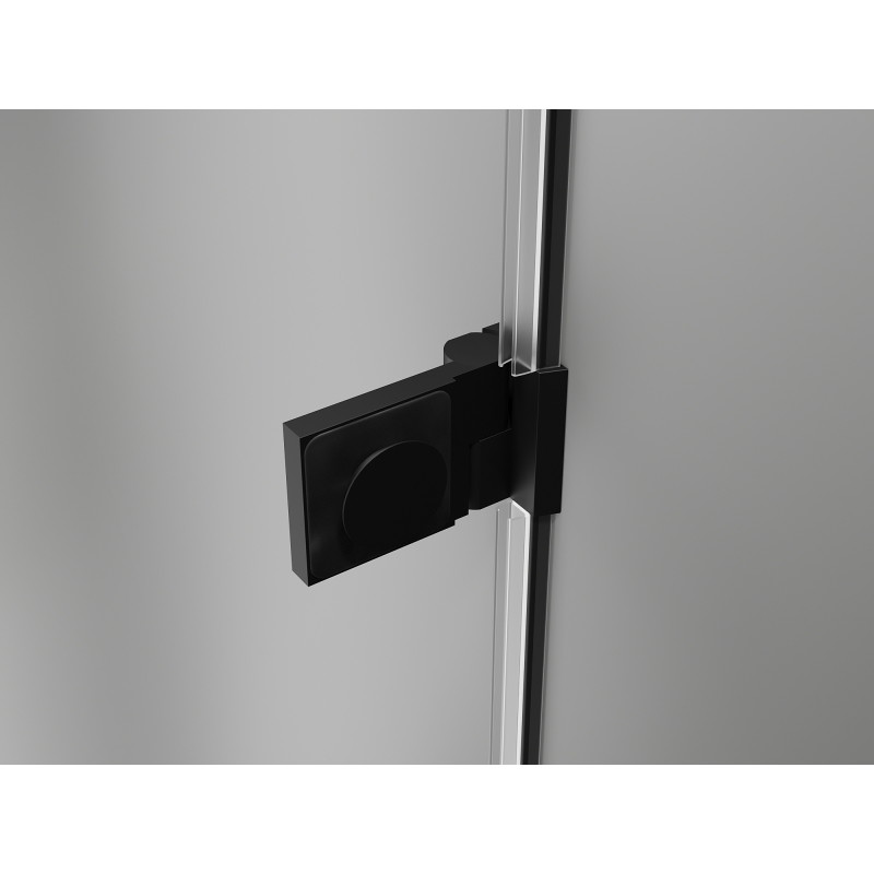 Mexen Lunar-B porte de douche pivotante gauche 60 cm, transparent, noir - 832-060-000-70-00-L