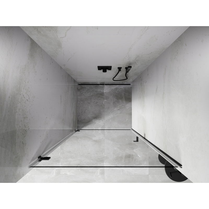 Mexen Lunar-B porte de douche pivotante gauche 65 cm, transparent, métal canon - 832-065-000-95-00-L