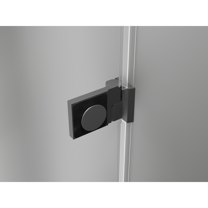 Mexen Lunar-B porte de douche pivotante gauche 80 cm, transparent, gun metal - 832-080-000-95-00-L