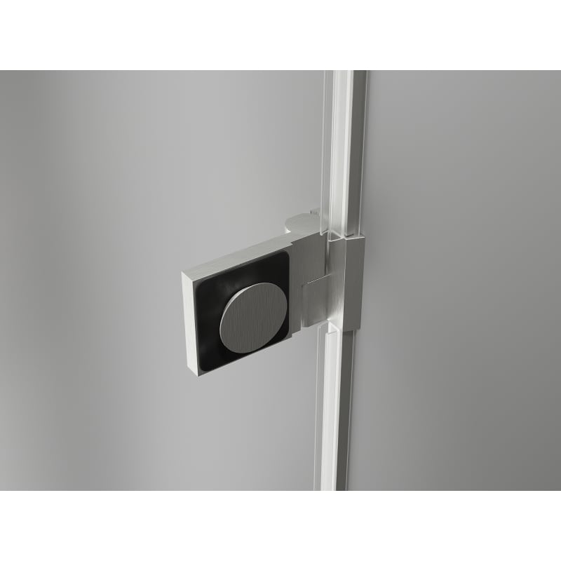 Mexen Lunar-B porte de douche pivotante gauche 70 cm, transparent, nickel brossé - 832-070-000-97-00-L