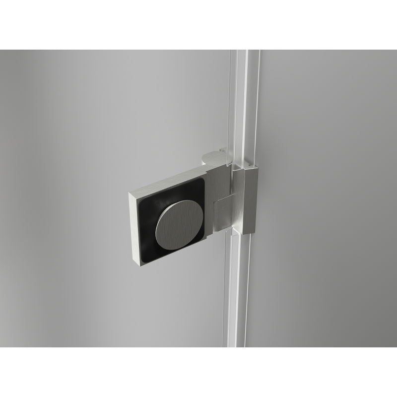 Mexen Lunar-B porte de douche battante gauche 90 cm, transparent, nickel brossé - 832-090-000-97-00-L