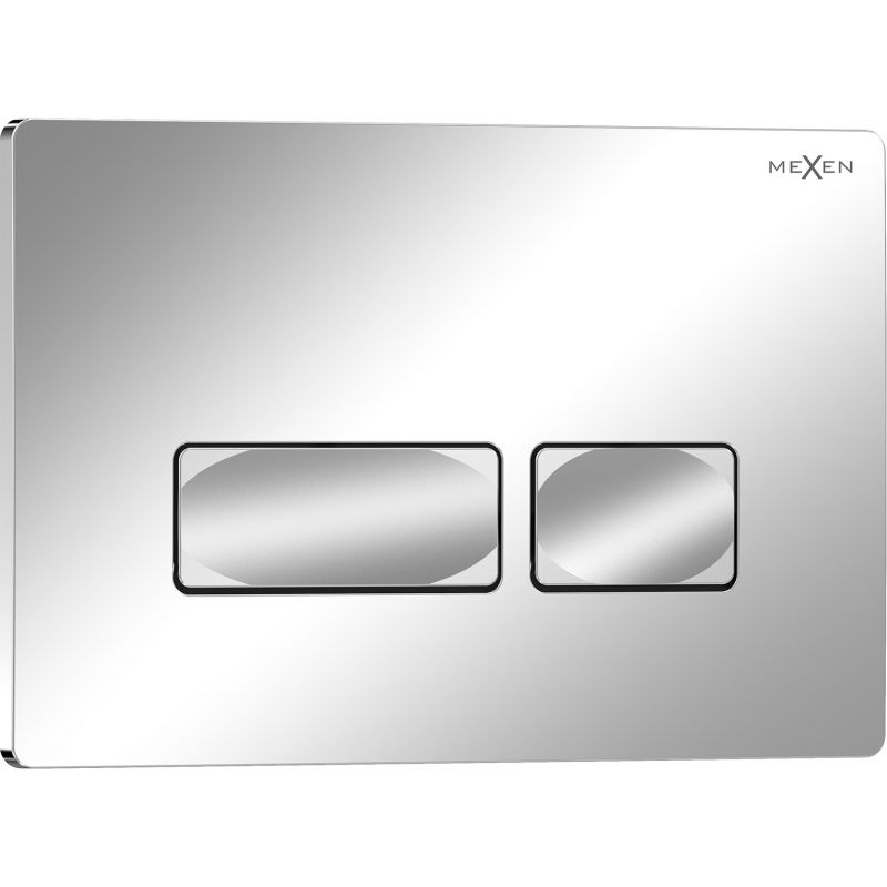 Bouton de chasse d'eau Mexen Tex 04, chrome brillant - 6104-03