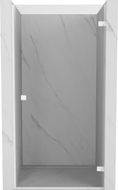 Mexen Lunar-B porte de douche pivotante droite 65 cm, transparent, blanc - 832-065-000-20-00-P