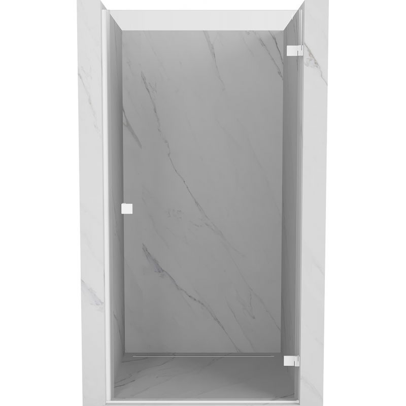 Mexen Lunar-B porte de douche pivotante droite 85 cm, transparent, blanc - 832-085-000-20-00-P
