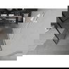 Mexen Kioto paroi de douche autoportante 140 x 200 cm, transparent/Design noir 8 mm, Blanc - 800-140-002-20-77