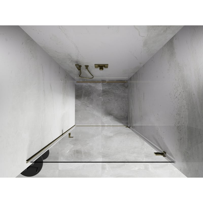 Mexen Lunar-B porte de douche pivotante droite 95 cm, transparent, doré - 832-095-000-50-00-P