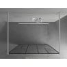 Mexen Kioto paroi de douche autoportante 130 x 200 cm, motif noir 8 mm, blanc - 800-130-002-20-78