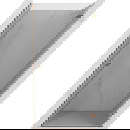 Mexen Lunar-B porte de douche pivotante droite 60 cm, transparent, or rose - 832-060-000-60-00-P