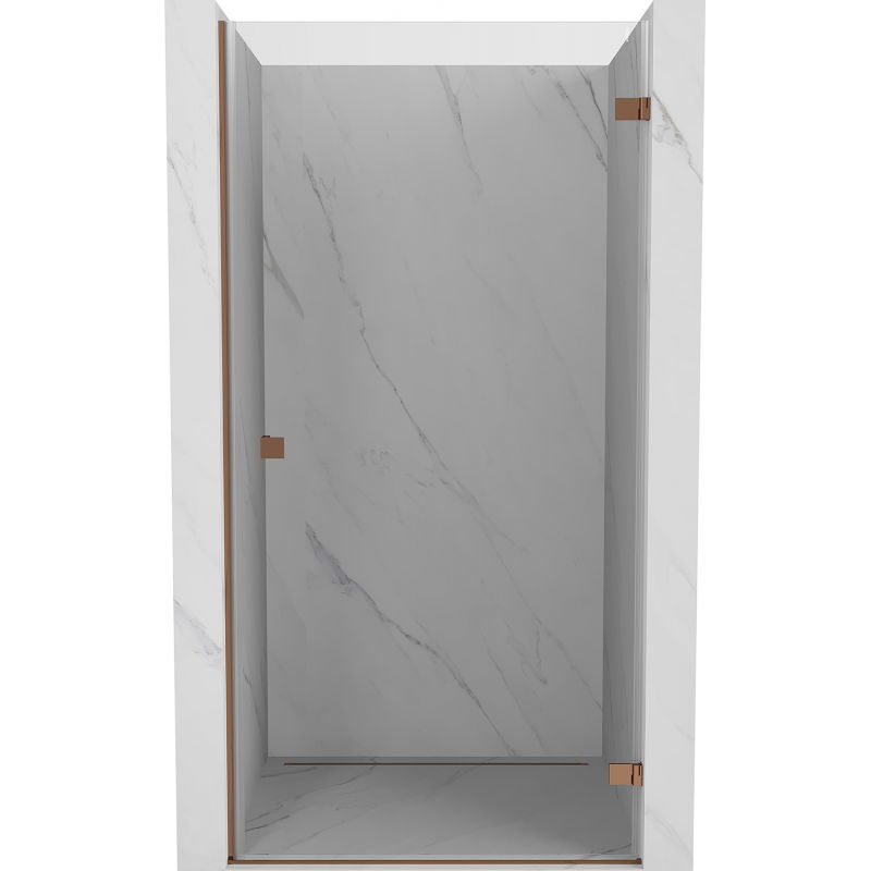 Mexen Lunar-B porte de douche pivotante droite 70 cm, transparent, or rose - 832-070-000-60-00-P