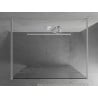 Mexen Kioto paroi de douche autoportante 110 x 200 cm, transparent/Design blanc 8 mm, Blanc - 800-110-002-20-85