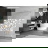 Mexen Kioto paroi de douche autoportante 120 x 200 cm, transparent/Design blanc 8 mm, Blanc - 800-120-002-20-85