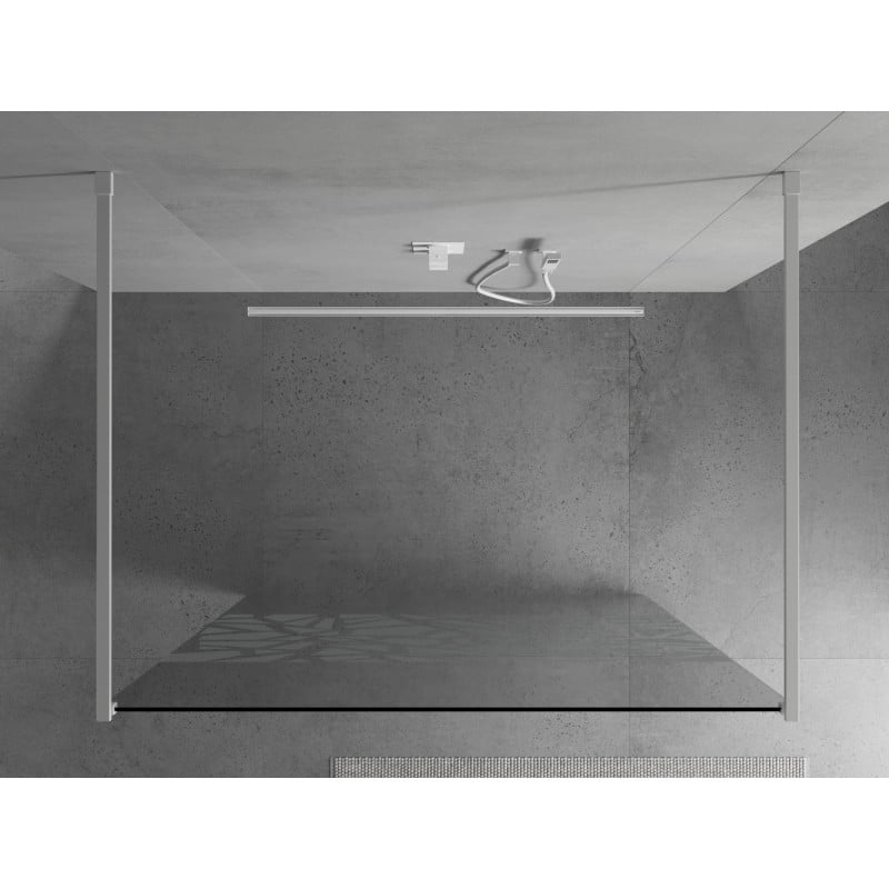 Mexen Kioto paroi de douche autoportante 120 x 200 cm, motif blanc 8 mm, blanc - 800-120-002-20-85