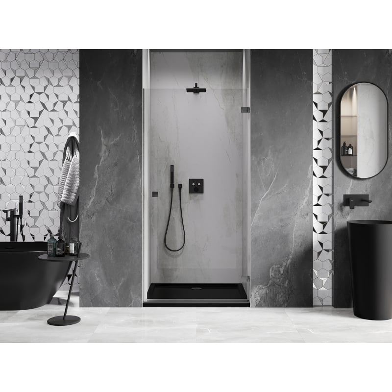 Mexen Lunar-B porte de douche pivotante droite 60 cm, transparent, gris canon brossé - 832-060-000-66-00-P