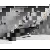 Mexen Lunar-B portes de douche pivotantes à droite 70 cm, transparent, gris pistolet brossé - 832-070-000-66-00-P