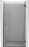 Mexen Lunar-B porte de douche battante droite 75 cm, transparent, gris canon brossé - 832-075-000-66-00-P