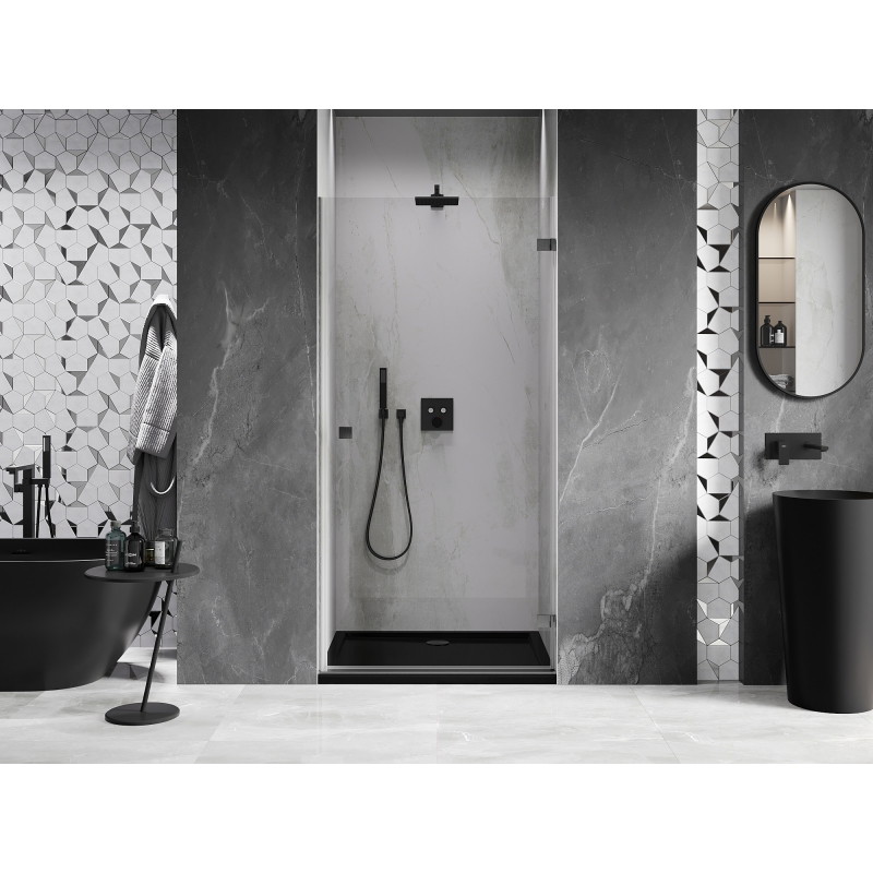 Mexen Lunar-B porte de douche pivotante droite 100 cm, transparent, gris canon brossé - 832-100-000-66-00-P