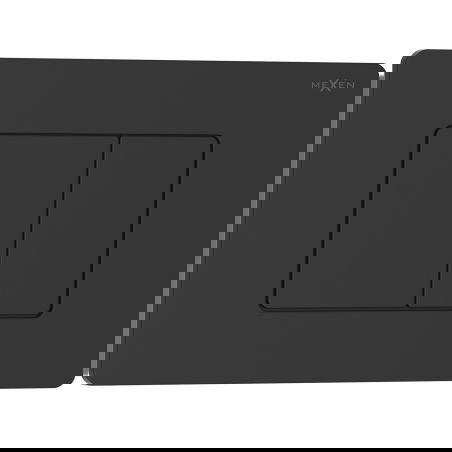 Mexen Tex 05 bouton de chasse d'eau en acier inoxydable, noir mat - 6105-02