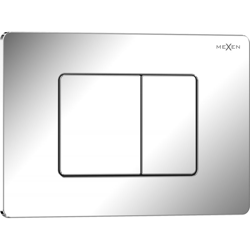 Mexen Tex 05 bouton de chasse en acier inoxydable, chrome brillant - 6105-03