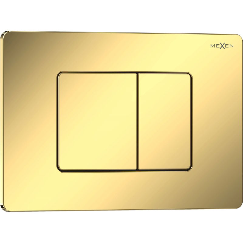 Mexen Tex 05 bouton de chasse d'eau en acier inoxydable, or champagne brillant - 6105-08