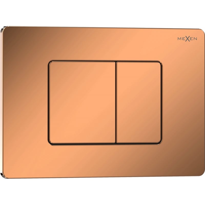 Bouton de chasse Mexen Tex 05 en acier inoxydable, or rose brillant - 6105-09