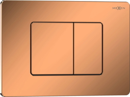 Bouton de chasse Mexen Tex 05 en acier inoxydable, or rose brillant - 6105-09
