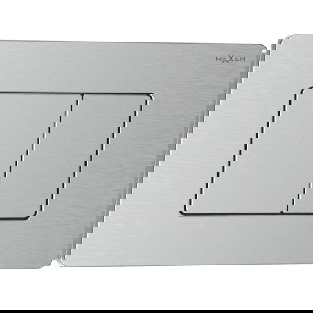 Mexen Tex 05 bouton de chasse en acier inoxydable, inox - 6105-10