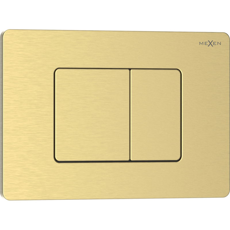 Mexen Tex 05 bouton de chasse d'eau en acier inoxydable, or brossé - 6105-11