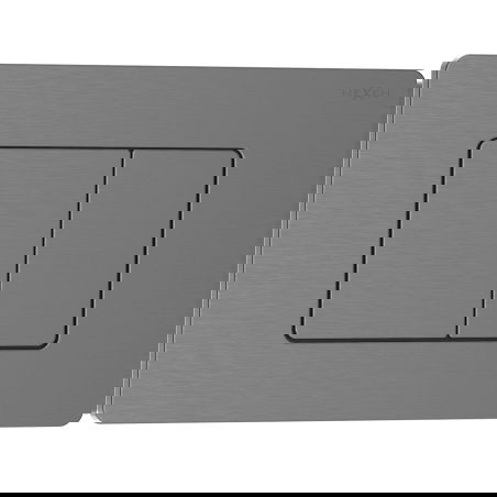 Mexen Tex 05 bouton de chasse d'eau en acier inoxydable, gun gray brossé - 6105-12