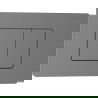 Mexen Tex 05 bouton de chasse d'eau en acier inoxydable, gun gray brossé - 6105-12