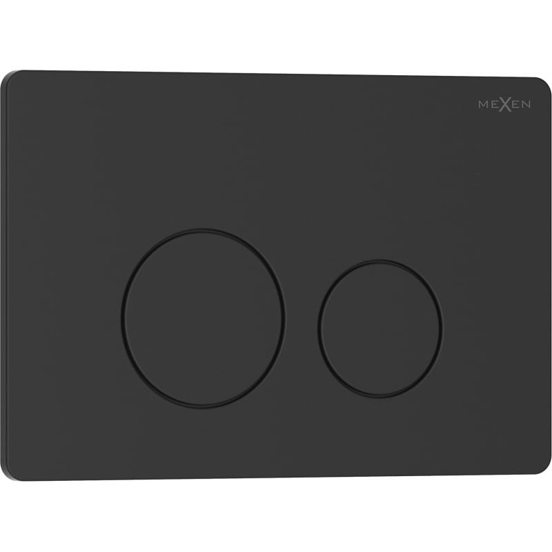Mexen Tex 06 bouton de chasse d'eau acier inoxydable, noir mat - 6106-02