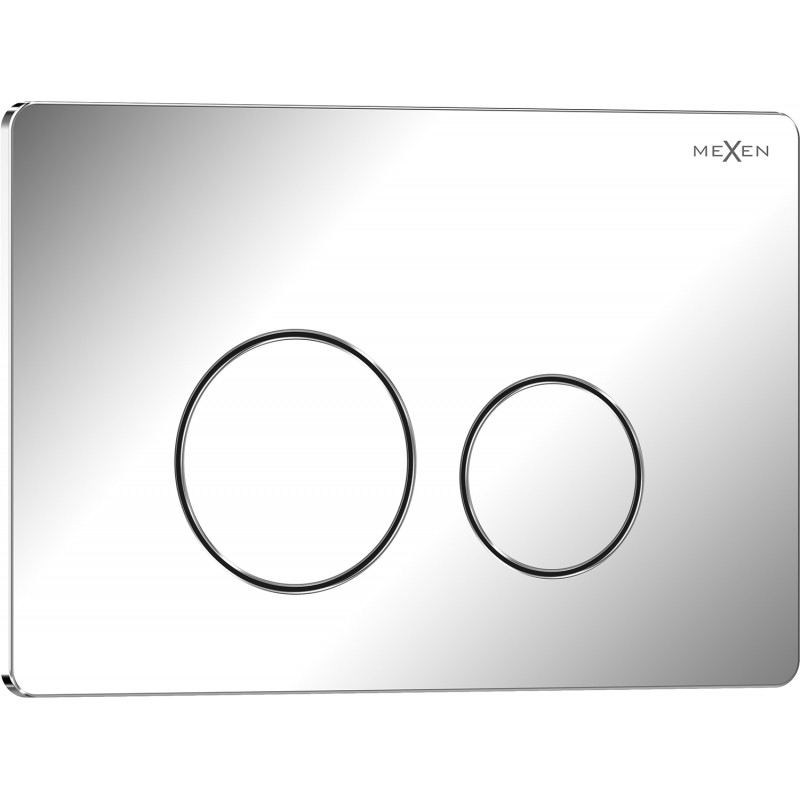 Mexen Tex 06 bouton de chasse d'eau acier inoxydable, chrome brillant - 6106-03