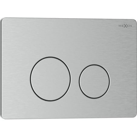 Mexen Tex 06 bouton de chasse en acier inoxydable, inox - 6106-10